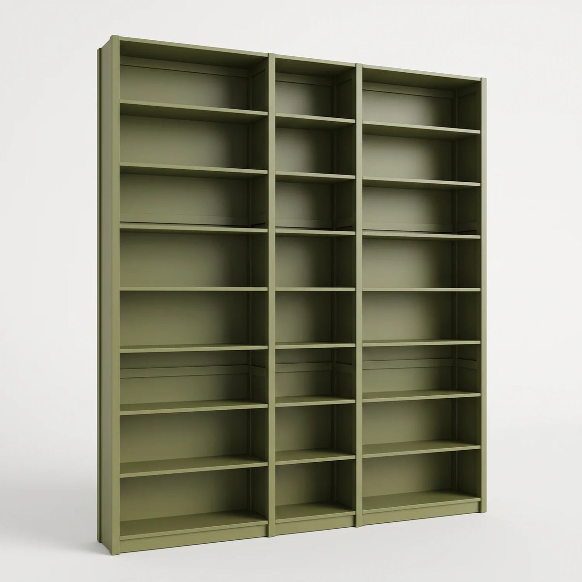 Bibliothèque | Lundia Original | Vert olive, perspectief