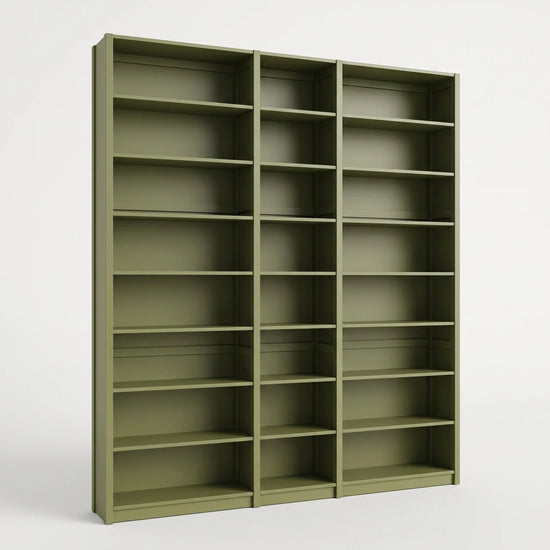 Bibliothèque | Lundia Original | Vert olive, perspectief