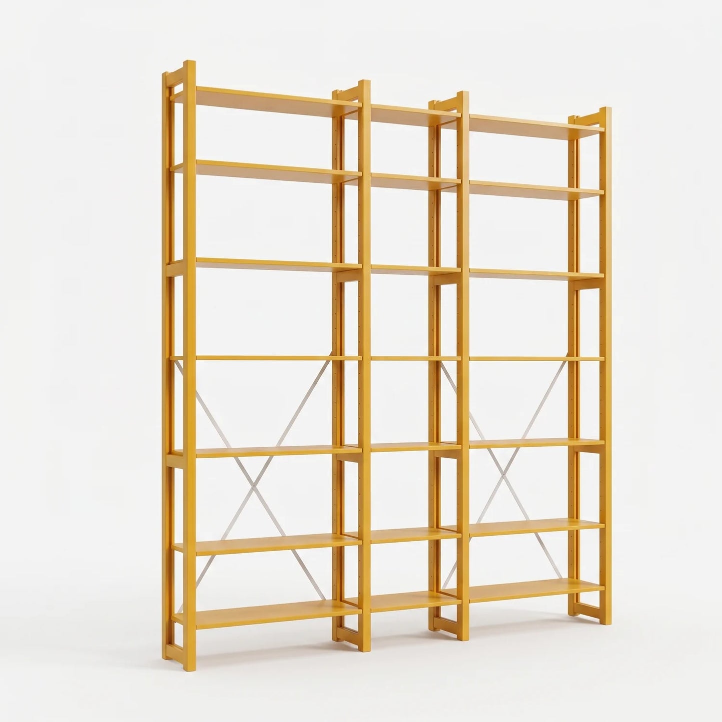 Open Boekenkast | Lundia Original | Saffraangeel, perspectief