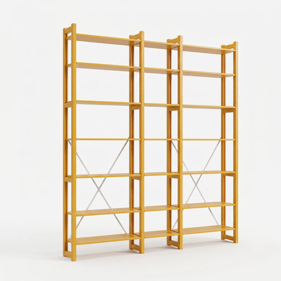 Open Boekenkast | Lundia Original | Saffraangeel, perspectief