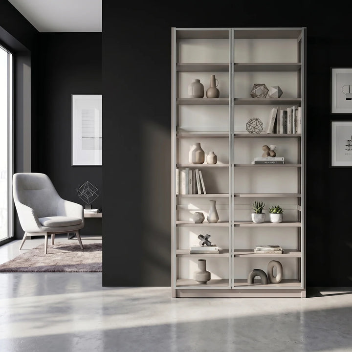 Vitrine Lego | Lundia Original | Gris pierre & Blanc, sfeerbeeld vooraanzicht
