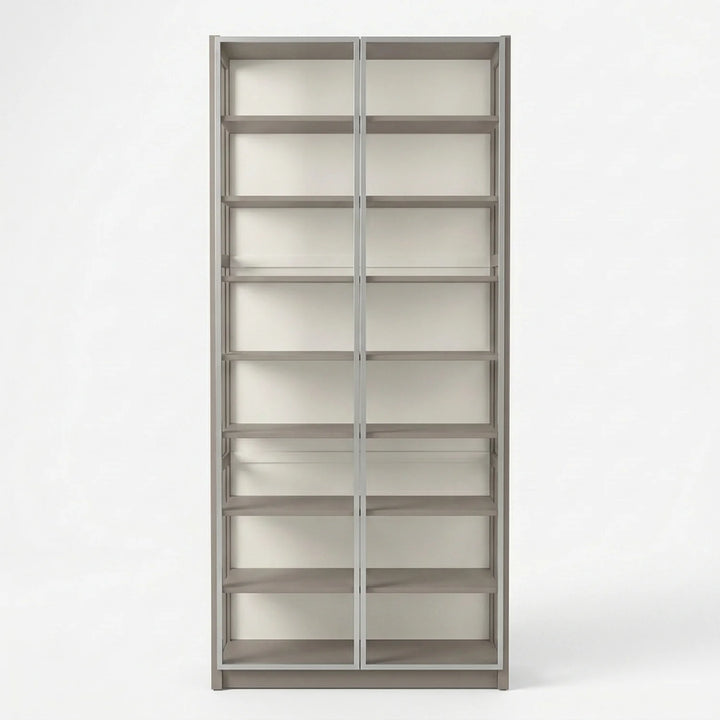 Vitrine Lego | Lundia Original | Gris pierre & Blanc, vooraanzicht