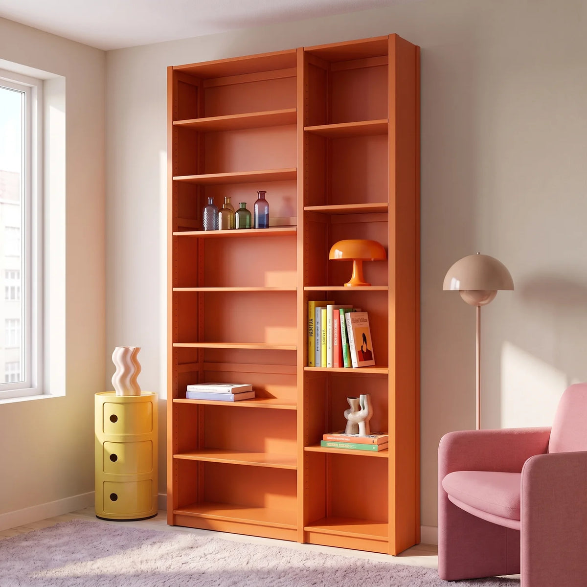 Bibliothèque | Lundia Original | Orange de feu, sfeerbeeld perspectief
