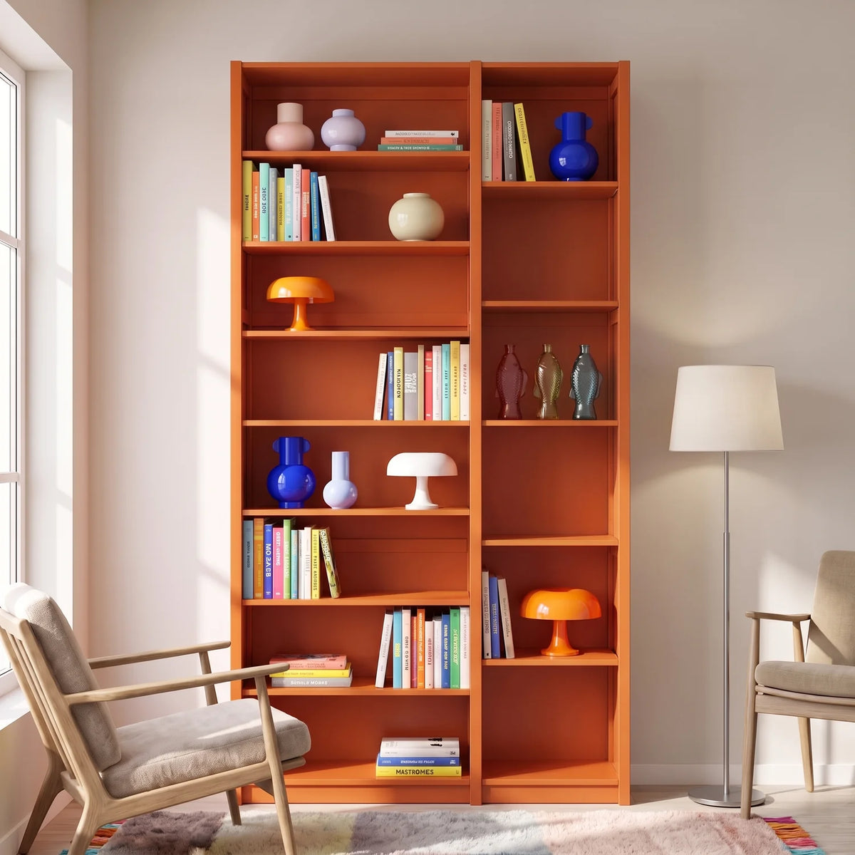 Bibliothèque | Lundia Original | Orange de feu, sfeerbeeld vooraanzicht