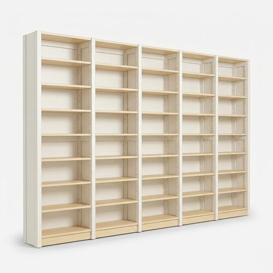 Scandinavische CD/DVD kast | Lundia Original | Wit & blank gelakt hout, perspectief
