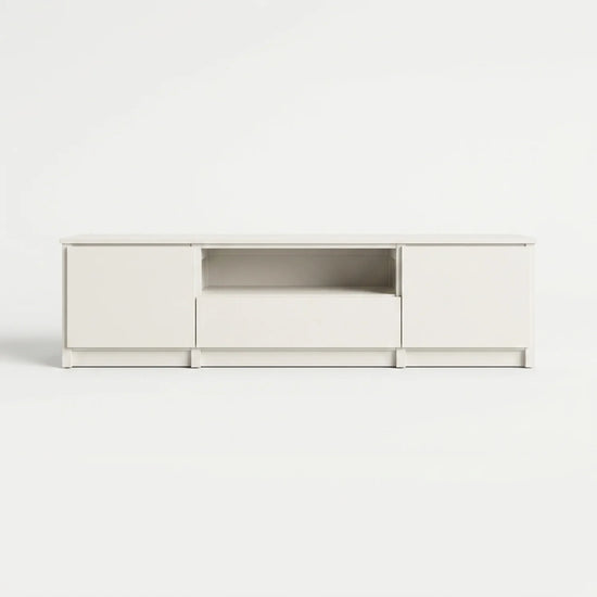 Meuble TV avec compartiment ouvert | Lundia Original | Bois blanc, vooraanzicht