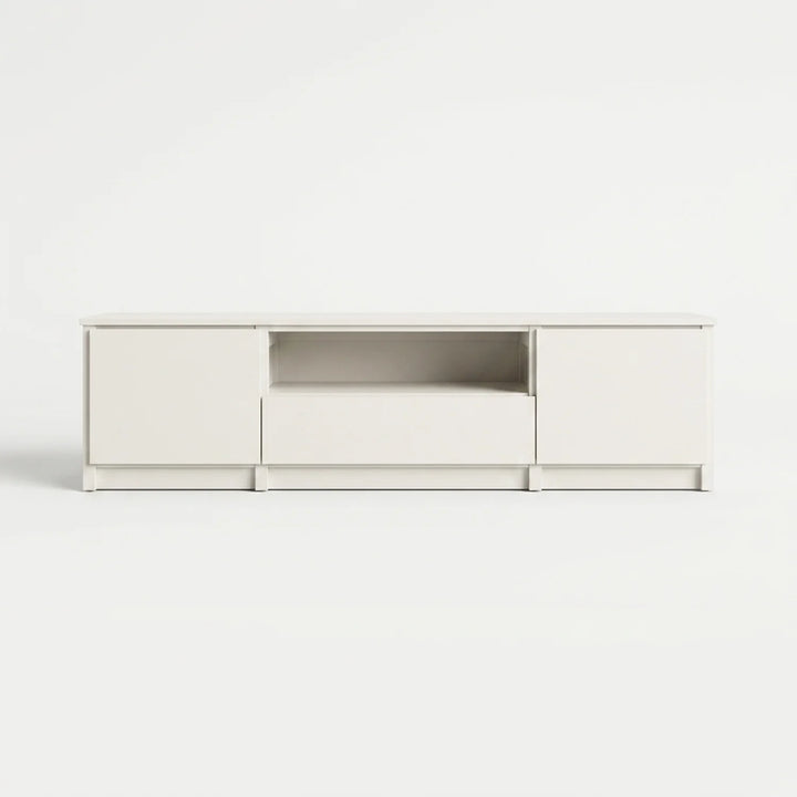Meuble TV avec compartiment ouvert | Lundia Original | Bois blanc, vooraanzicht
