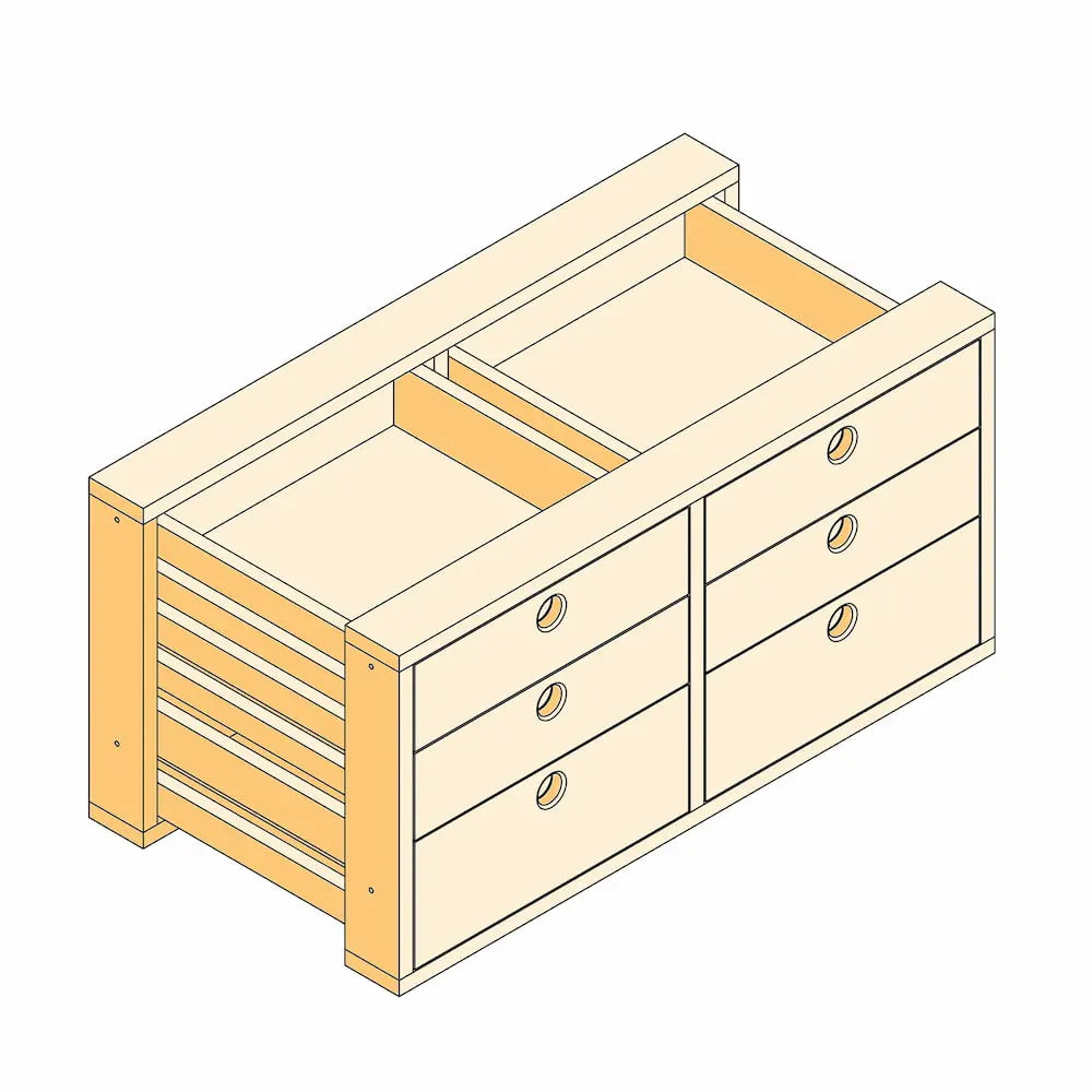 Ladenblok inliggend front | Lundia Original