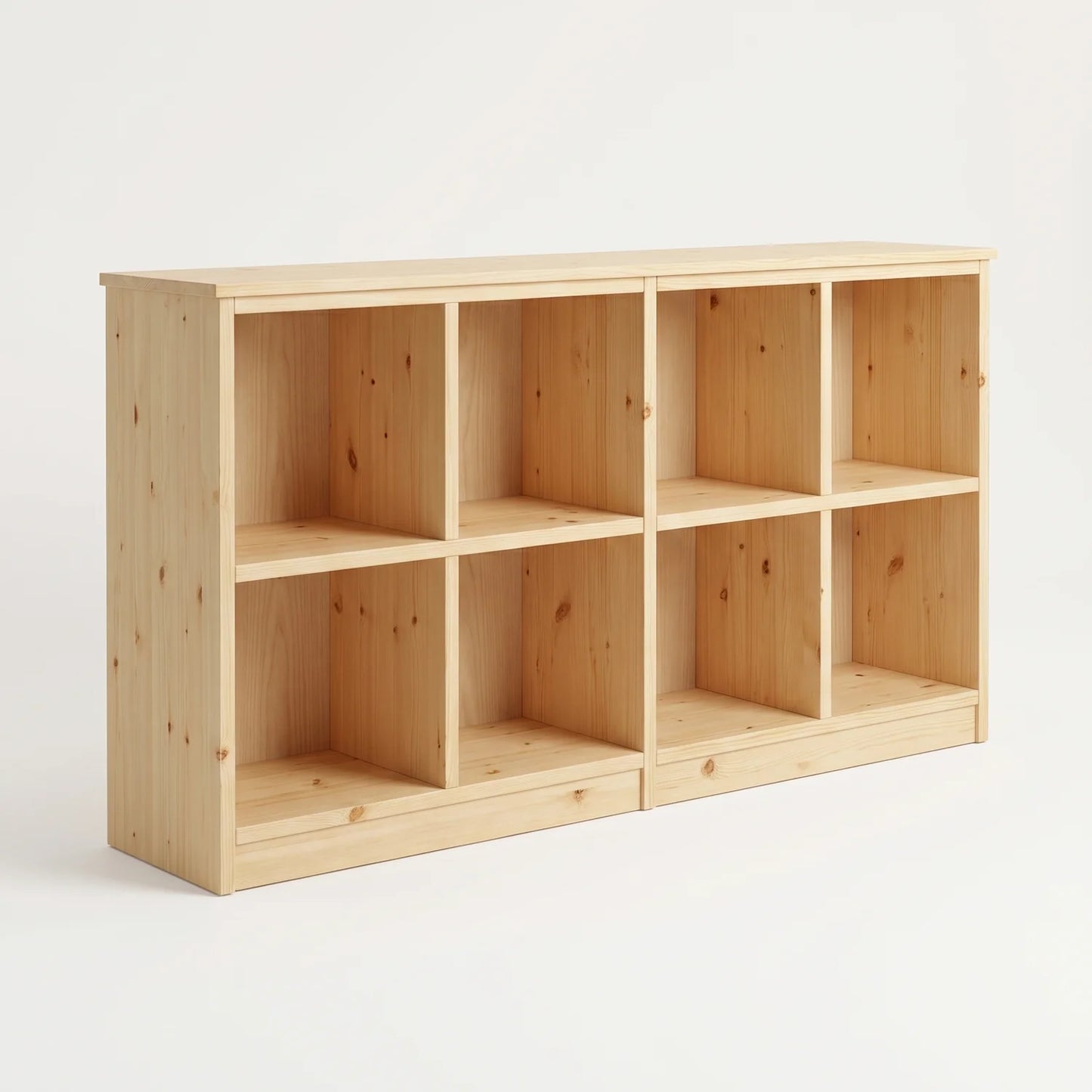 Scandinavische Lundia Libre LP-kast in blank gelakt, perspectief