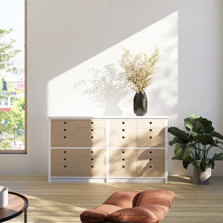 Tall Scandinavian chest of drawers | Medium | Regular & white wood